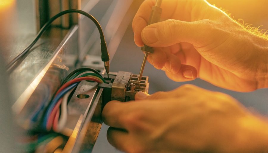 AM Locksmiths — commercial locksmiths technician on a callout in Johannesburg